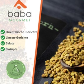 baba GOURMET - Original Fenugreek Seeds Spice Whole Seeds 50 g - 100% Natural - Fenugreek Seeds Ideal for Oriental Dishes - Naturally without Additives and Flavours