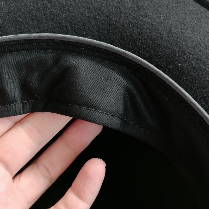 Breiter Trilby Crushable Felt Hat Narrow Brim Wool Felt, brown