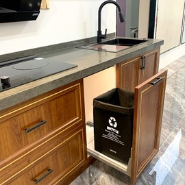 Jesintop Recycle Bins for Kitchen,Ultra-Large Capacity Recycle Waste Bin Bags for Kitchen Home Trash Sorting Bins Organizer Baskets,29 Gal Series(4pcs)