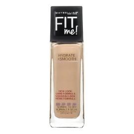 Base de maquillaje Maybelline Fit Me Hydrate + Smooth Foundation tono buff beige - 30mL