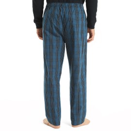 Nautica Sustainably Crafted Plaid Poplin Sleep Pant, Ensign Blue, Large
