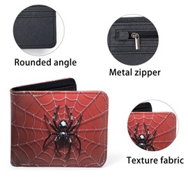 TIRPOKE Kids Wallet for Boys, Cool Teen Boys Wallet for Kids Ages 5-8-9-15, Leather Wallet for Teen Boy,American football