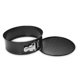 Hiware 8 Inch Non-stick Springform Pan with Removable Bottom - Leakproof Cheesecake Pan with 50 Pcs Parchment Paper