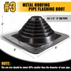 #3 Metal Roof Pipe Flashing, VIVIDA Metal Roofing Pipe Boot