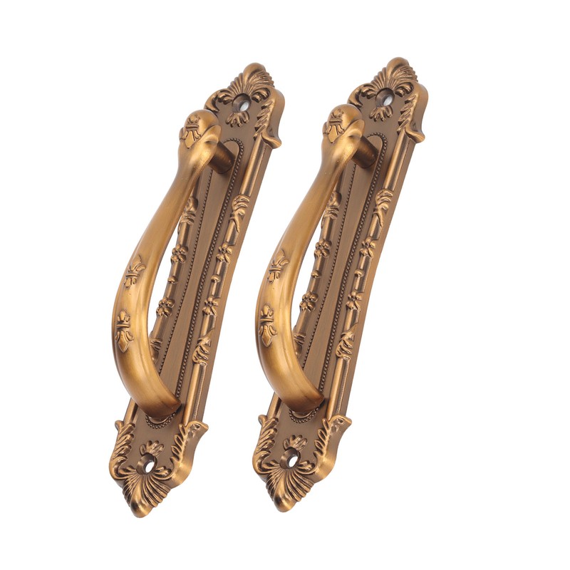 2pcs Barn Door Handle Heavy Duty Bronze Surface Mounted Sliding