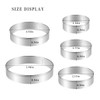 Round Cookie Cutter Set, Gtmkina 5 Pieces Stainless Steel Small