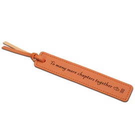 Leather Bookmark, 3 Year Anniversary Leather Gifts for Women Men Leather Bookmark Anniversary Bookmark for Couple Anniversary Wedding Gifts Leather Bookmark Gifts for Husband Wife 3rd Anniversary