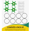 4-Pack 6303-0007-P Impeller Replacement Kit | Polyurethane Impeller & O-Ring
