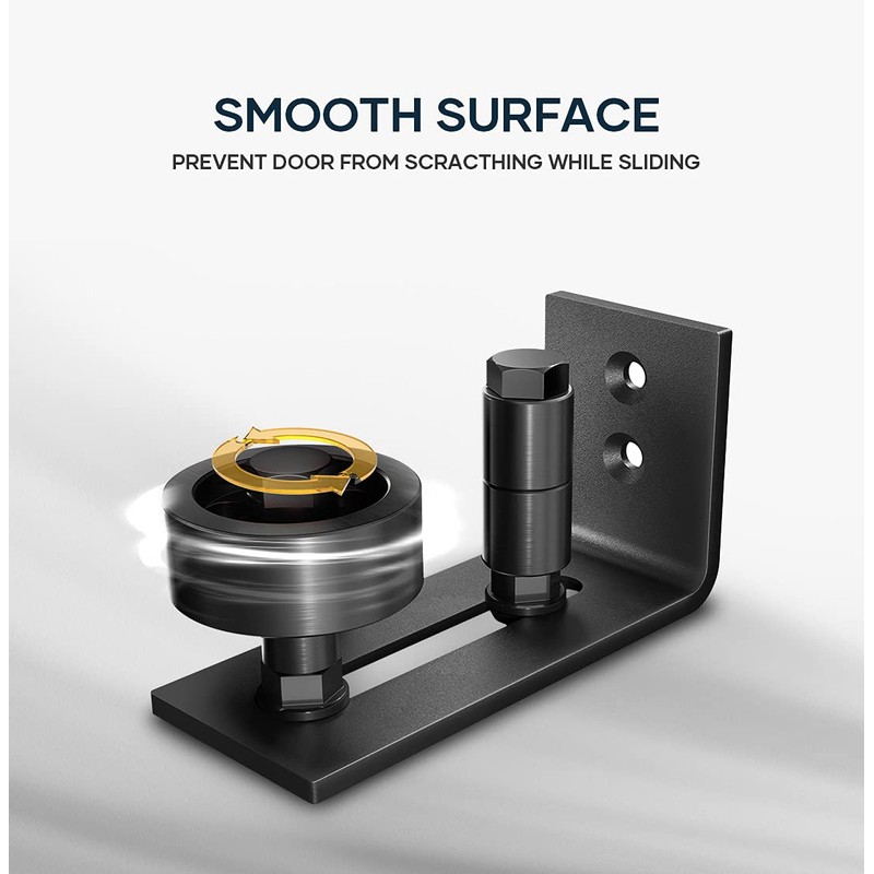 EaseLife 4 Pack Adjustable Floor Guide for Sliding Barn Door,Wall