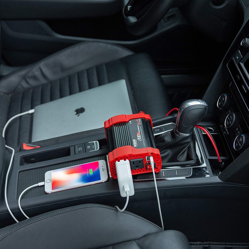 200W Car Power Inverter 12V DC to 110V AC Converter