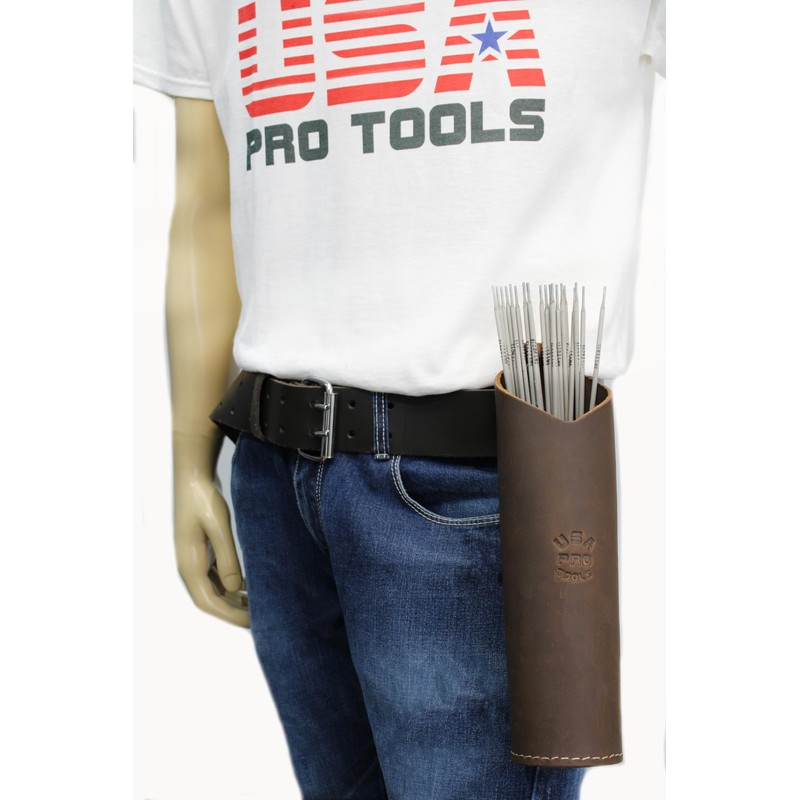 USA Pro Tools Heavy-Duty Leather Welding Electrode Holder | Fits