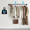 Boshangjia Industrial Pipe Clothes Rack Wall Mounted Clothing Rack Set