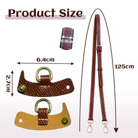EUYKQNOI Schultergurt für Tasche Damen,lederriemen mit verschluss,für long champ strap Verstellbarer Schulterriemen für Taschen,Leder Riemen Tragegurte für Longcham Straps,Taschengurt Gurt