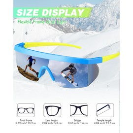 Fabbay 3 Pair Neon Retro Mirrored Sunglasses 80s 90s Semi Rimless Colored Lens Sunglasses for Sport Men Women (Cute Colors)