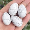 Neyisaa 4Pcs Mini Stone Egg Shaped Figurine, Polished Easter Eggs