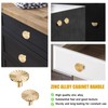 QTMMC 2 Pack Gold Cabinet Knobs Brushed Gold Knobs Doors