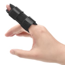 Vallavin Trigger Finger Splint - Finger Brace for Arthritis, Sprain, Fracture - Finger Support Protectors for Thumb, Index, Middle, Ring & Pinky - Fits for Men & Women(L)