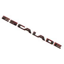 1Pc Escalade Rear Liftgate Emblem 3D Badge Letter Nameplate Replacement for 2021-2025 Escalade 84787581 86543262 (Red)