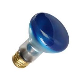 Halco (Pack of 10) R20BLU50 9146 50W R20 Blue 130V Incandescent Blue Lamp Bulb