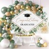 Mocsicka Graduation Backdrop Greenery Leaves Trencher Cap 2025 Graduation Party
