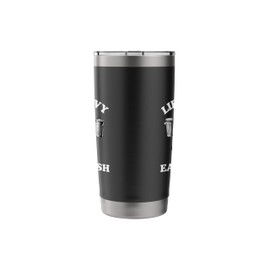 Lift Heavy Eat Trash Weight Lifting Funny Workout Gym Stainless Steel Insulated Tumbler