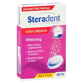 Steradent Extra Strength Whitening Tab X 48