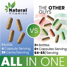 Fruits & Veggies Supplement Capsules - High-Potency Daily Wellness Blend - Packed with Essential Vitamins, Antioxidants, and Minerals - Supports Balanced Nutrition & Optimal Health (Red & Green)