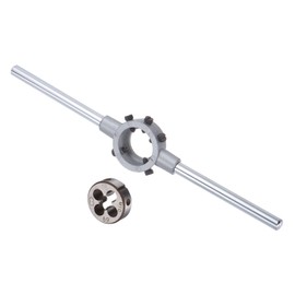 CoCud Die Stock Handle Set, M10x1.5 Thread Die & Fit 30mm OD / M10-M11 Die Wrench Tool Kit - (Applications: for Threading Repairing), 1-Set