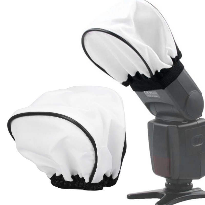 Flash Diffuser Softbox, Nylo Collapsible White Flash Bounce Softbox Universal