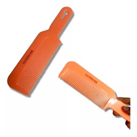 Franz Peine De Corte Flat Top Cerdas Onduladas Color Naranja Neón