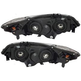 CarLights360: For 2006 07 08 2009 Honda Civic Headlight Assembly Driver and Passenger Side DOT Certified - Replaces HO2502133 HO2503133 (Vehicle Trim: Si)