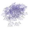 50Pcs Tulip Paper Clips Cute Purple Tulip Design Durable Metal