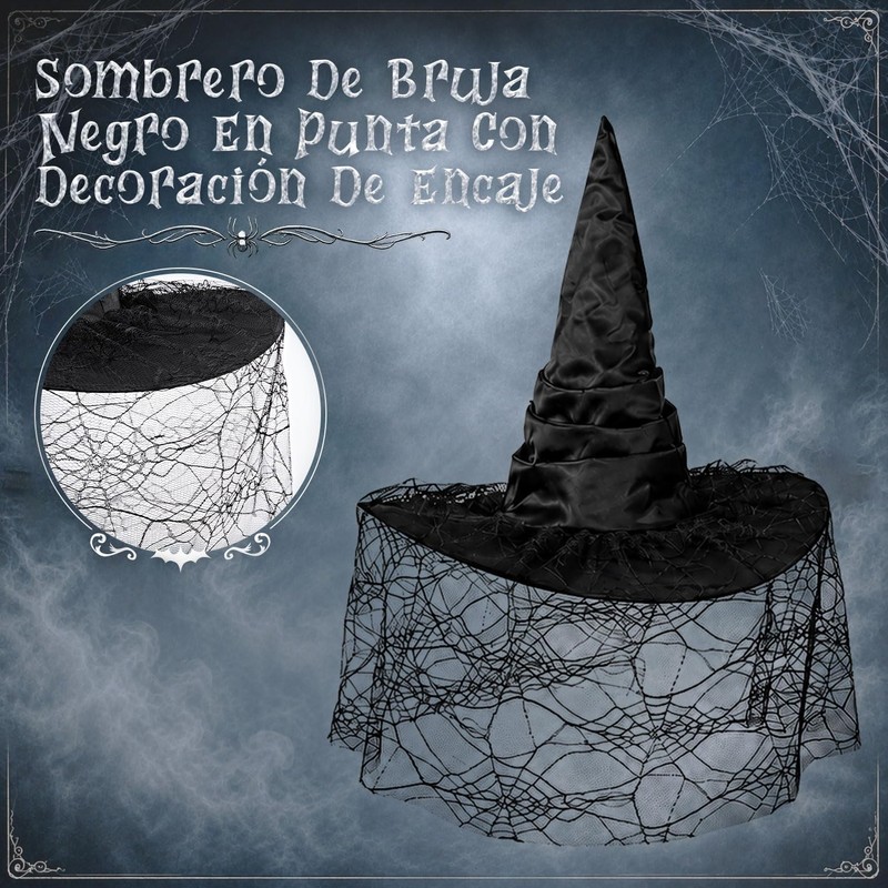 SlowTon Accesorios de Disfraz de Bruja para Mujeres