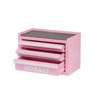 Kobalt Pink Mini Tool Box 3 Drawer Base