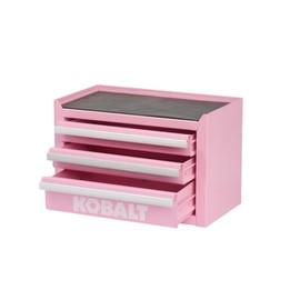 Kobalt Pink Mini Tool Box 3 Drawer Base