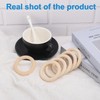 80 PCS 2.76 Inch Wooden Rings for Crafts, Natural Wood