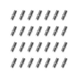 50 Pcs Metal Nickel Support Pegs, Shelf Holder Support Pins, Shelf Holder Pins, Bookshelf Pegs for Bookshelf Kitchen Closet and Furniture(Silver)
