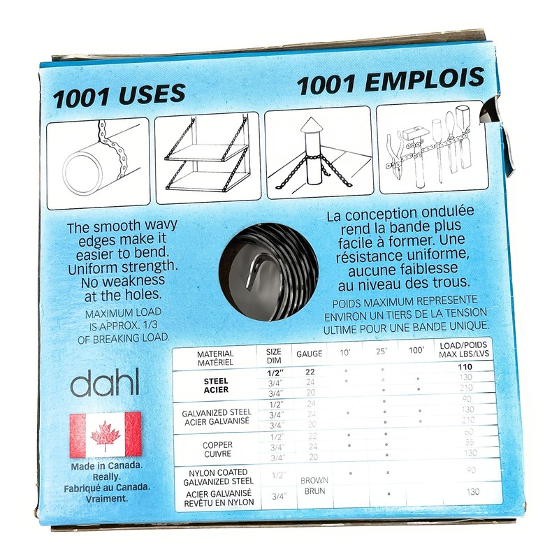 1/2" x 25' Steel Pipe Strapping