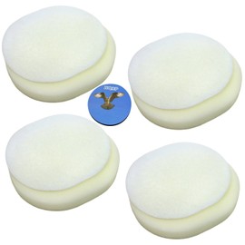 HQRP 4-Pack Foam and Felt Filter Kit Compatible with Shark XFF80 XFF8O Navigator NV80 NV70 UV420 NVC80C NV-C80C NV-80 NV-70 UV-420 DLX Upright Vac Vacuum Cleaner