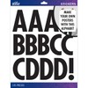 Sticko Alphabet Stickers, Regular X-Large, Black Futura