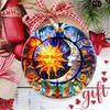 Touber Christmas Sun and Moon Ceramic Ornament, 2024 Christmas Tree