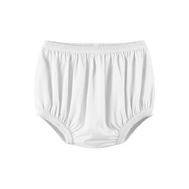 EEOST Adult Diaper Cover for Incontinence Noiseless Leak-Protection Underwear Plastic Pants Over Diapers Waterproof Rubber Pants (White, 5XL(Men Size))
