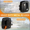 WELLUCK RV Door Lock Replacement with Paddle Deadbolt, 100% Metal