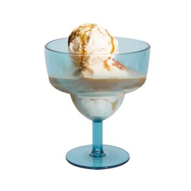 YöL Pack of 6 Plastic Cocktail Dessert Glasses Blue Green Orange Ice Cream Cup Summer Party Picnic Margarita