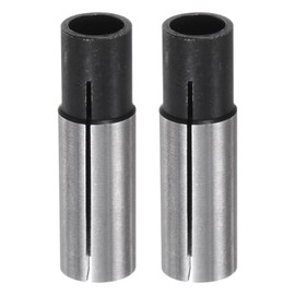 QUARKZMAN 2 Pieces Collet Chuck Screwdriver Adapter 1/2 Inch to 8 mm CNC Engraving Bit Milling Cutter Converter for CNC Machine Tool