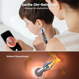 Bebird R1 Ultra Ear Wax Remover Camera, Ear Cleaner Complete Set with Visible Dropper & Tweezers for Family, Black