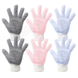 JP Number Duster Microfiber Cleaning Gloves Blind Window Cleaning Air Conditioner (One Size, Set of 6)