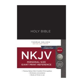 NKJV Personal Size Giant Print Reference BIBLE Red Letter Edition