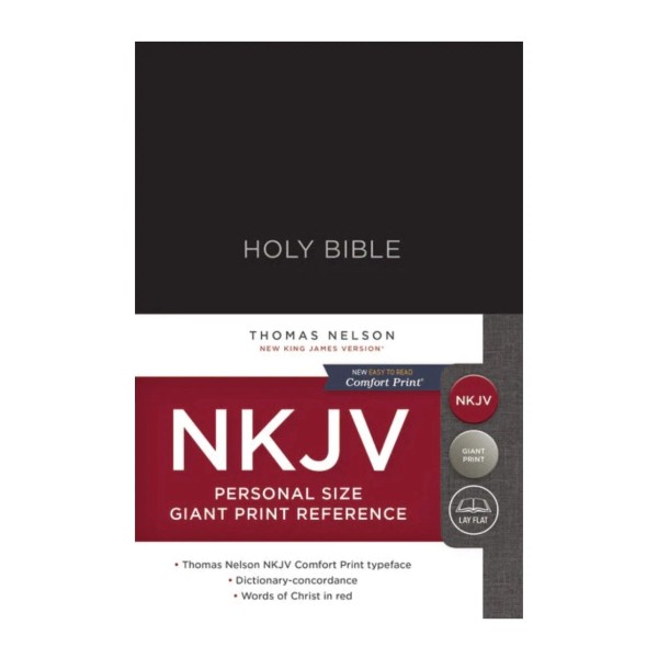 NKJV Personal Size Giant Print Reference BIBLE Red Letter Edition