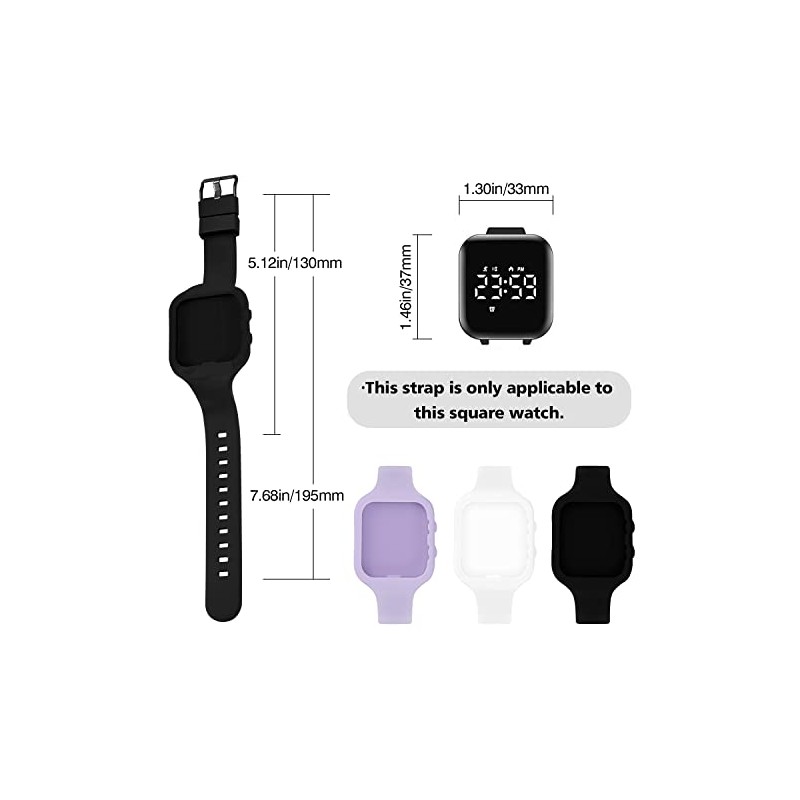 A ALPS Kids Fitness Tracker Watch Silicone Bands Ages 3-16